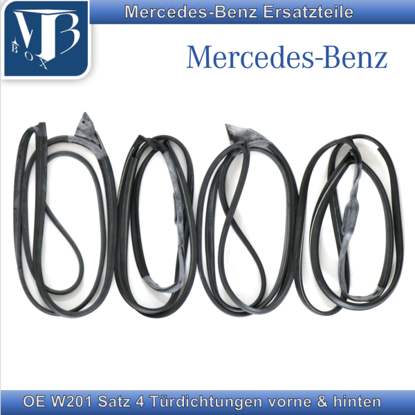 OE Mercedes-Benz W201 190 190E 190D Satz 4 Türdichtungen vorne & hinten