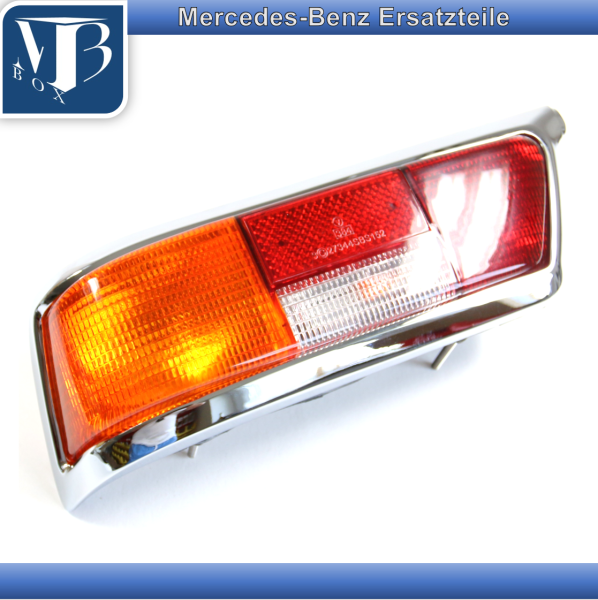 Mercedes W111 280SE 3.5 Flachkühler Rückleuchte links rot/gelb Coupé & Cabrio