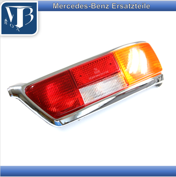 Mercedes W111 280SE 3.5 Flachkühler Rückleuchte rechts rot/gelb Coupé & Cabrio